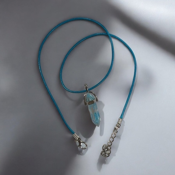 Luminous Confetti Resin Crystal Shard Necklace - Picture 4 of 5